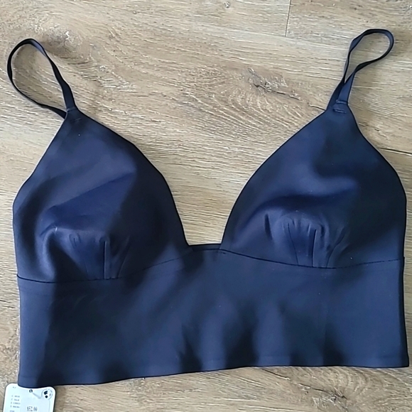Free People Other - Free People Black Sage Longline Bralette Size Large